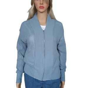 Three Dots Light Blue Women's Cardigan